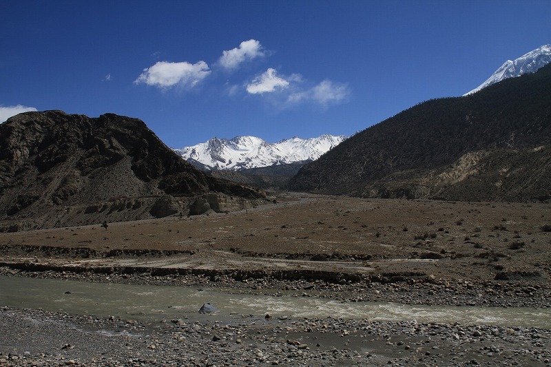 カリガンダキ川とヒマラヤです。