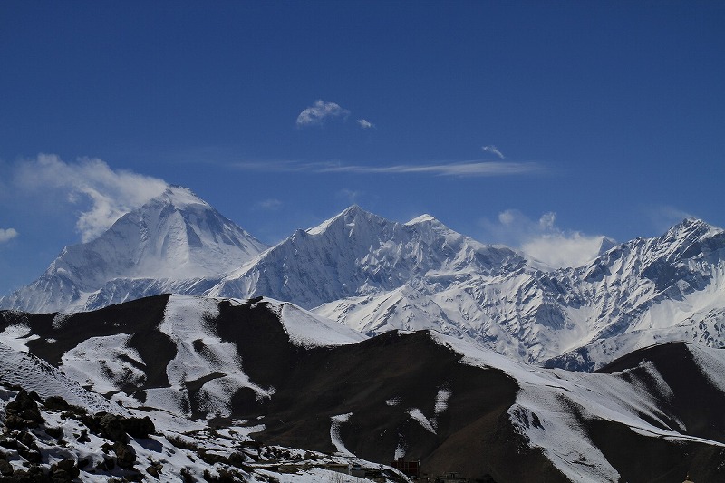 ヒマラヤのズームアップ写真