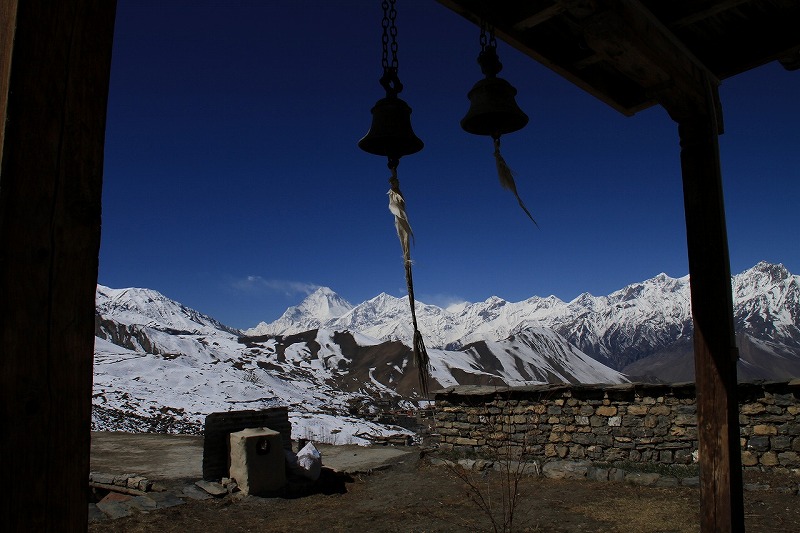 ムクティナートからヒマラヤと風鈴